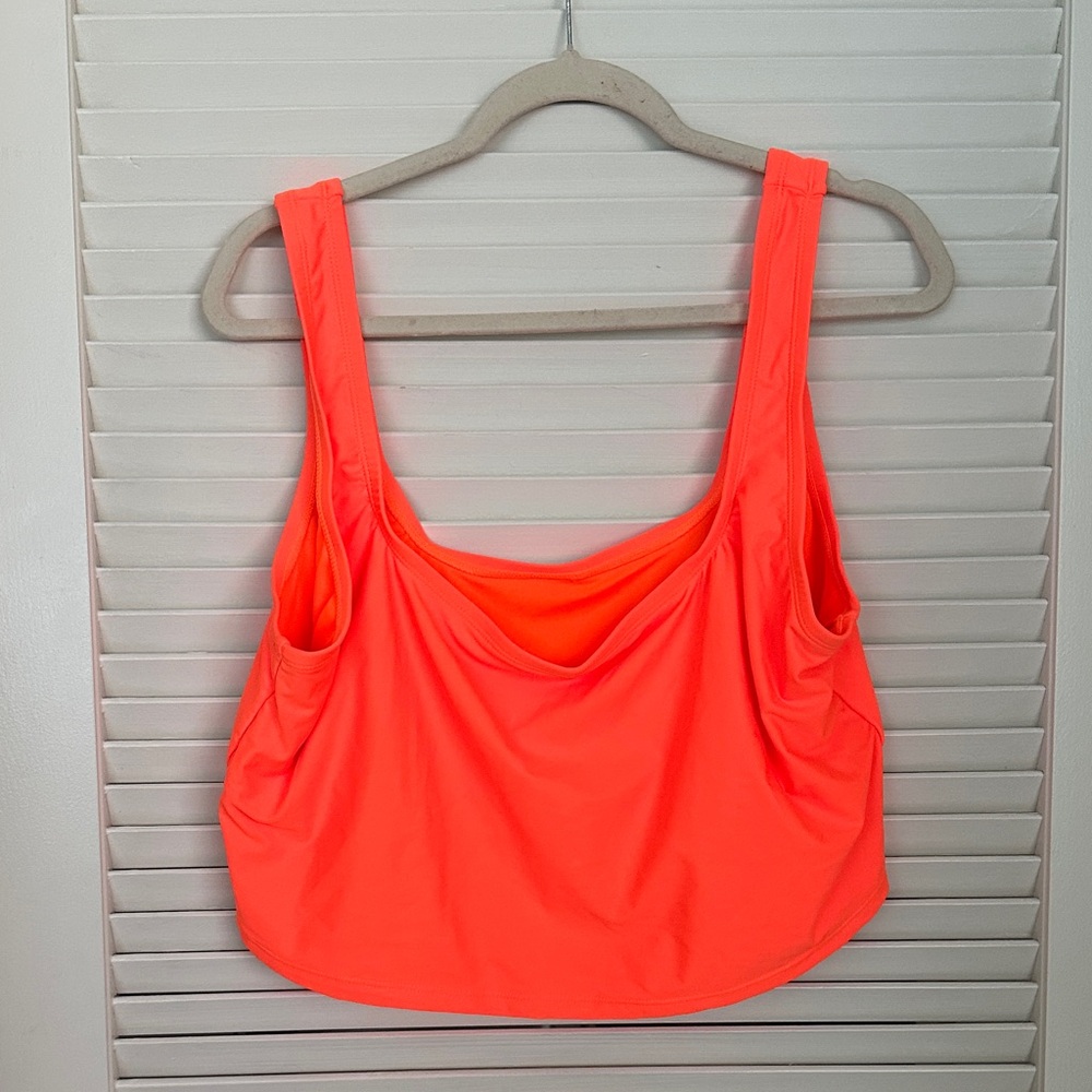 Fashion Nova Neon Orange Swim Top